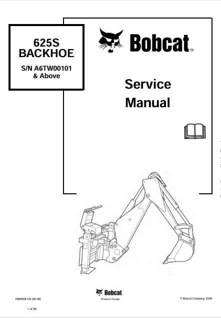 Discover the comprehensive service manual for the BOBCAT 625S Backhoe (6986908). Download the PDF for expert guidance and maintenance tips.