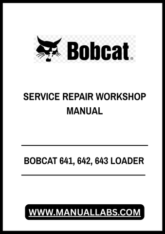 Unlock the full potential of your BOBCAT 641, 642, and 643 loaders with our comprehensive Service Repair Workshop Manual. This PDF file is meticulously designed to provide you with detailed instructions, diagrams, and troubleshooting tips, ensuring that you can maintain and repair your equipment with confidence