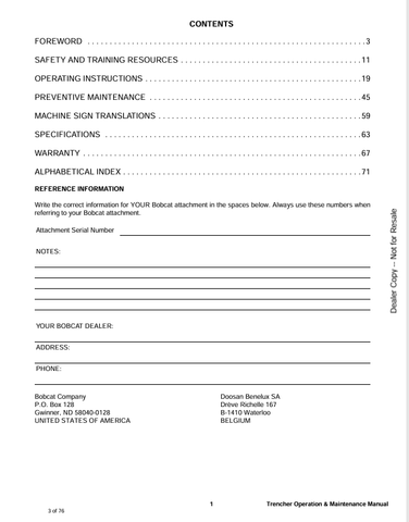 BOBCAT (6722909ENUS) OPERATION AND MAINTENANCE MANUAL PDF FILE