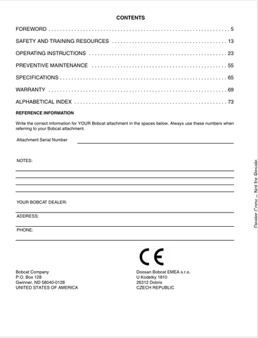 BOBCAT 68, 84 ANGLE BROOM (7349525) OPERATOR MANUAL PDF DOWNLOAD