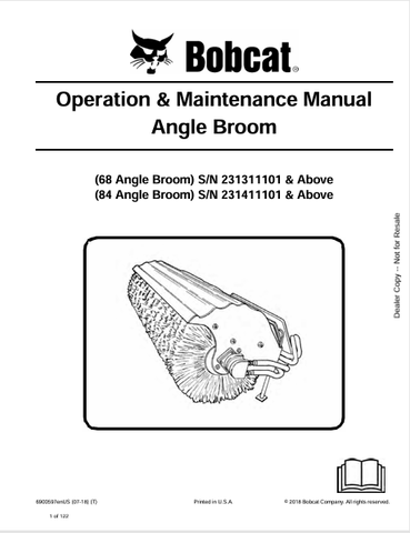 Discover the comprehensive operation and maintenance manual for BOBCAT 68 and 84 angle brooms. Download the PDF file for essential guidelines and tips.