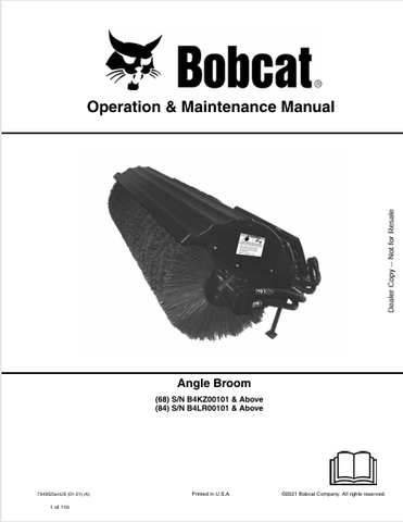 Discover the comprehensive operation and maintenance manual for BOBCAT 68 and 84 angle brooms. Download the PDF file for essential guidelines and tips.