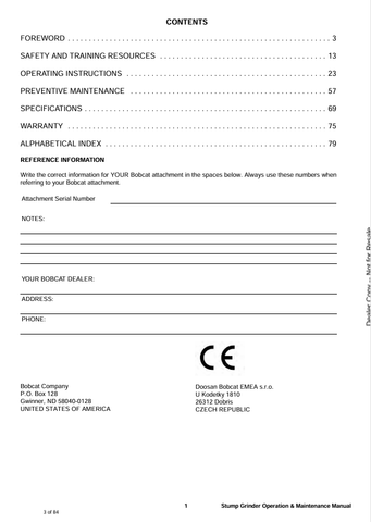 BOBCAT (6901089ENGB) OPERATION & MAINTENANCE MANUAL PDF DOWNLOAD