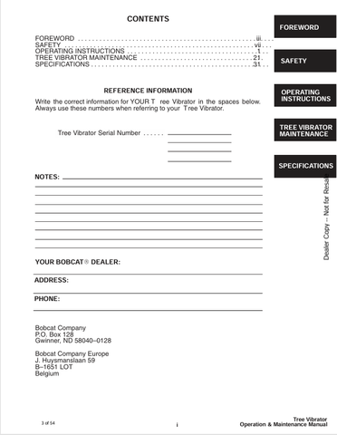 BOBCAT (6901162) OPERATION & MAINTENANCE MANUAL PDF DOWNLOAD