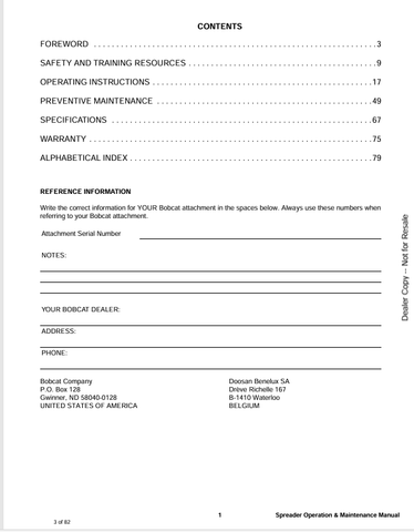 BOBCAT (6901615ENUS) OPERATION & MAINTENANCE MANUAL PDF DOWNLOAD