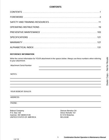 BOBCAT (6902659) OPERATION AND MAINTENANCE MANUAL PDF DOWNLOAD