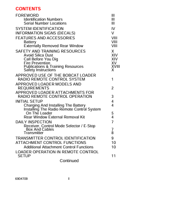 BOBCAT (6904709) OPERATION & MAINTENANCE MANUAL PDF DOWNLOAD