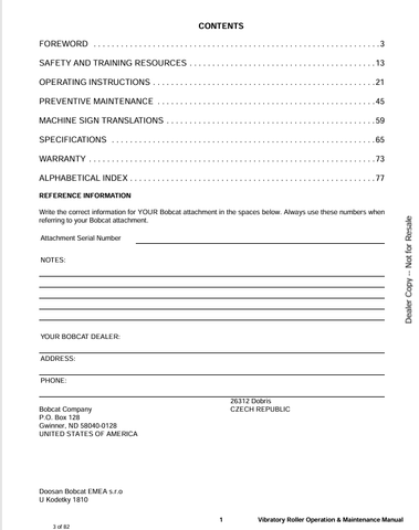 BOBCAT (6987312ENUS) OPERATION AND MAINTENANCE MANUAL PDF FILE