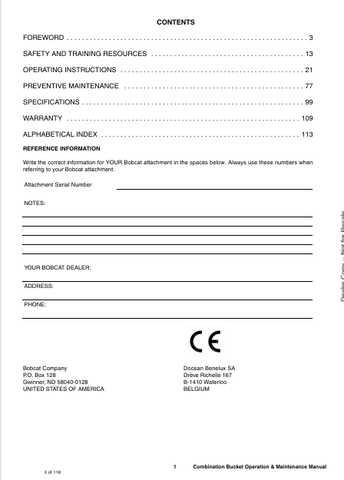 BOBCAT (6987340) OPERATION AND MAINTENANCE MANUAL PDF DOWNLOAD