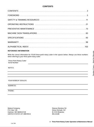 BOBCAT (6989548) OPERATION & MAINTENANCE MANUAL PDF DOWNLOAD