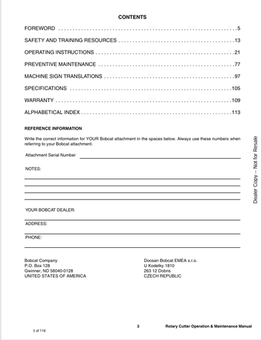 BOBCAT (6990844ENUS) OPERATION & MAINTENANCE MANUAL PDF DOWNLOAD