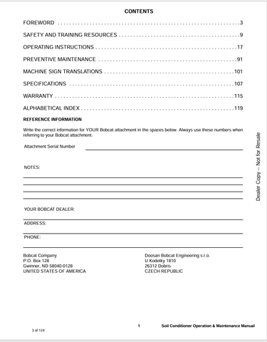 BOBCAT 72SCHHF (6986686ENUS) OPERATION AND MAINTENANCE MANUAL PDF FILE