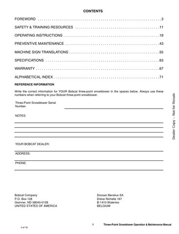 BOBCAT (7384036ENUS) OPERATION AND MAINTENANCE MANUAL PDF FILE