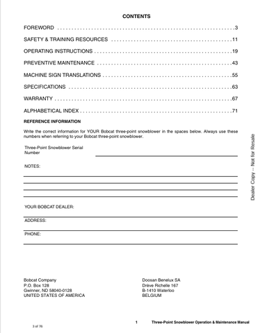 BOBCAT (7384036ENUS) OPERATION & MAINTENANCE MANUAL PDF DOWNLOAD
