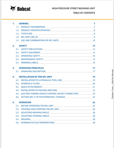 BOBCAT (7420071ENUS) OPERATION & MAINTENANCE MANUAL PDF FILE