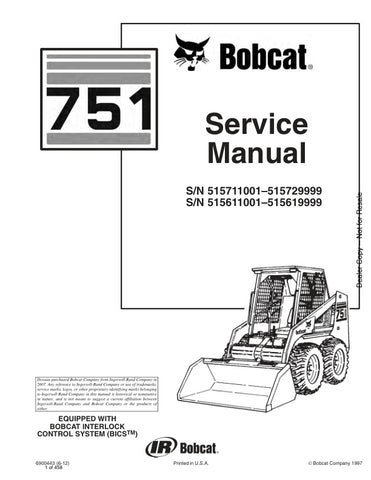 Unlock the full potential of your BOBCAT 751 Loader with the comprehensive Service Manual (Part Number: 6900443). This PDF file is an essential resource for both seasoned professionals and DIY enthusiasts, providing detailed instructions, schematics, and troubleshooting tips to keep your loader running smoothly. With easy navigation and clear illustrations, you can quickly find the information you need to perform maintenance, repairs, and upgrades, ensuring optimal performance and longevity of your equipmen