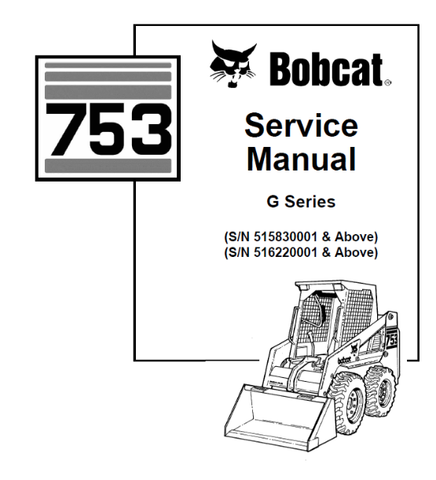 Discover the essential BOBCAT 753 G Series Service Manual (Part Number: 6900976) in a convenient PDF format. This comprehensive guide is designed to provide you with all the necessary information to maintain and repair your BOBCAT 753 G Series equipment efficiently. With detailed diagrams, troubleshooting tips, and step-by-step instructions, you'll have everything you need at your fingertips.
