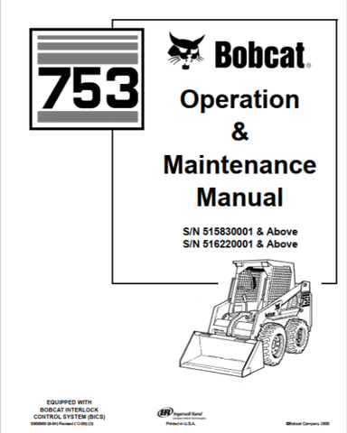 Enhance your operational efficiency with the BOBCAT 753 Operation & Maintenance Manual, available in a convenient PDF format. This comprehensive guide is designed to provide you with essential information on the proper use and upkeep of your BOBCAT 753, ensuring optimal performance and longevity of your equipment.