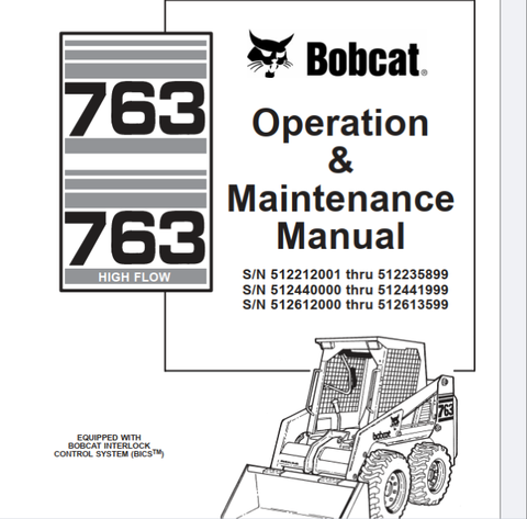 Discover the essential BOBCAT 763 High Flow Operation & Maintenance Manual, now available in a convenient PDF format. This comprehensive guide is designed to help you maximize the performance and longevity of your equipment, ensuring you get the most out of your investment.
