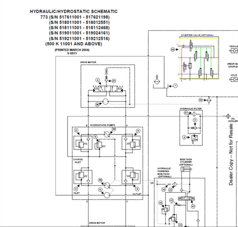 Discover the essential BOBCAT 773 Electrical Wiring Schematic Manual (Part No. 6900834) in a convenient PDF format. This comprehensive guide is designed for technicians and DIY enthusiasts alike, providing detailed wiring diagrams that simplify troubleshooting and repairs for your Bobcat 773 model.