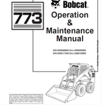 Enhance your operational efficiency with the BOBCAT 773 Loader Operation & Maintenance Manual (Part No. 6900789). This comprehensive PDF file is designed to provide you with essential information for the effective use and upkeep of your loader, ensuring optimal performance and longevity.