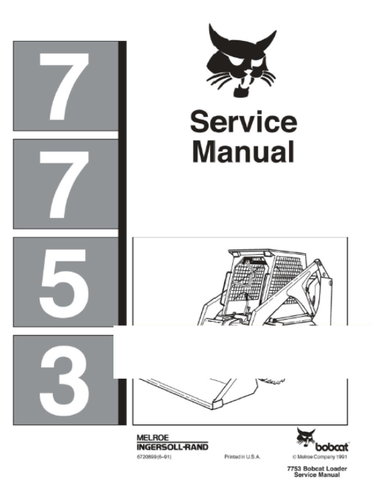 Unlock the full potential of your BOBCAT 7753 Skid Steer Loader with our comprehensive Service Repair Manual in PDF format. This essential guide provides detailed instructions, diagrams, and troubleshooting tips to keep your equipment running smoothly and efficiently. Whether you're a seasoned mechanic or a DIY enthusiast, this manual is designed to empower you with the knowledge needed for effective maintenance and repairs.