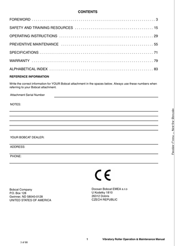 BOBCAT 80 (6987312ENGB) OPERATION AND MAINTENANCE MANUAL PDF FILE