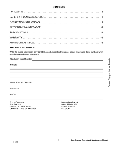 BOBCAT 82 V/H (6989430ENUS) OPERATION & MAINTENANCE MANUAL PDF FILE