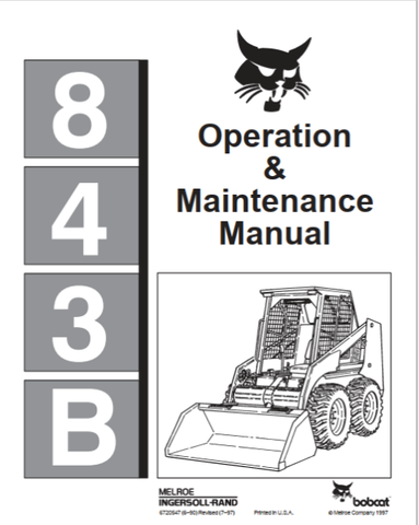 Enhance your operational efficiency with the BOBCAT 843B Operation & Maintenance Manual, available in a convenient PDF format. This comprehensive guide is designed to provide you with essential information on the proper use and upkeep of your BOBCAT 843B, ensuring optimal performance and longevity of your equipment.