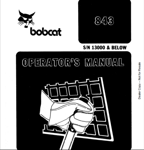 Discover the essential BOBCAT 843 Loader Operator Manual, a comprehensive PDF guide designed to enhance your operational efficiency and safety. This manual provides detailed instructions and insights tailored specifically for the BOBCAT 843 model, ensuring you have all the necessary information at your fingertips.