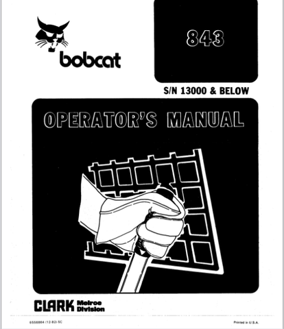 Unlock the full potential of your BOBCAT 843 with our comprehensive Operator Manual in PDF format. This essential guide provides detailed instructions and insights to help you operate your machine safely and efficiently, ensuring optimal performance on every job site.
