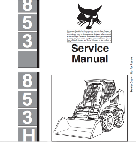 Unlock the full potential of your BOBCAT 853 & 853H Loader with the comprehensive Service Manual (Part No. 6724012) in PDF format. This essential guide provides detailed insights into maintenance, troubleshooting, and repair procedures, ensuring your equipment operates at peak performance.