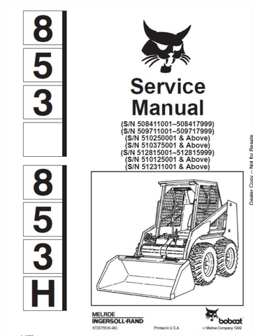 Unlock the full potential of your BOBCAT 853 and 853H loaders with our comprehensive Service Repair Workshop Manual. This PDF file is designed to provide you with detailed insights and step-by-step instructions for maintenance and repairs, ensuring your equipment operates at peak performance.