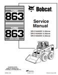 BOBCAT 863, 863 HIGH FLOW SERVICE MANUAL 6900942 - PDF FILE