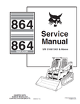 Unlock the full potential of your BOBCAT 864 and 864 High Flow with the comprehensive Service Manual (Part Number: 6900627). This PDF file is an essential resource for operators and technicians alike, providing detailed insights into maintenance, troubleshooting, and repair procedures tailored specifically for your equipment.