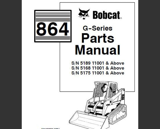Discover the ultimate resource for maintaining your BOBCAT 864 G-Series Skid Steer Loader with our comprehensive Parts Catalog Manual. This PDF file is meticulously designed to provide you with detailed diagrams and part numbers, ensuring you can easily identify and order the components you need for optimal performance.