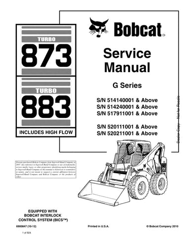 Enhance your maintenance capabilities with the BOBCAT 873, 883 Loader Service Manual (6900847). This comprehensive PDF file provides detailed insights into the operation, troubleshooting, and repair of your loader, ensuring you can keep it running smoothly and efficiently. With clear diagrams and step-by-step instructions, this manual is an essential resource for both professionals and DIY enthusiasts looking to maximize the performance and longevity of their equipment. Don't miss out on the opportunity to 