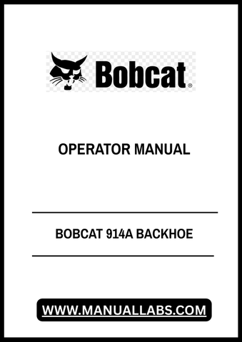 Discover the essential BOBCAT 914A Backhoe Operator Manual, now available in a convenient PDF format. This comprehensive guide is designed to enhance your operational efficiency and ensure you get the most out of your backhoe. With detailed instructions and clear illustrations, you'll find everything you need to operate your equipment safely and effectively.