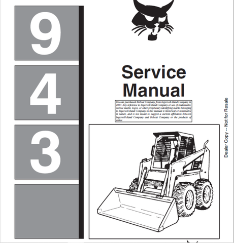 Discover the essential BOBCAT 943 Loader Service Manual (6570008) in a convenient PDF format, designed for both professionals and DIY enthusiasts. This comprehensive guide provides detailed information on maintenance, troubleshooting, and repair procedures, ensuring your loader operates at peak performance.