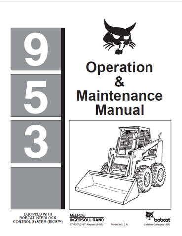 Enhance your operational efficiency with the BOBCAT 953 & 963 Operation & Maintenance Manual, available in a convenient PDF format. This comprehensive guide is designed to provide you with essential information on the proper use and upkeep of your equipment, ensuring optimal performance and longevity.