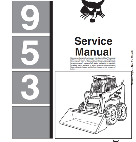 Unlock the full potential of your BOBCAT 953 Loader with the comprehensive Service Manual (Part Number: 6724352) in PDF format. This essential guide provides detailed instructions, diagrams, and troubleshooting tips to ensure your loader operates at peak performance.
