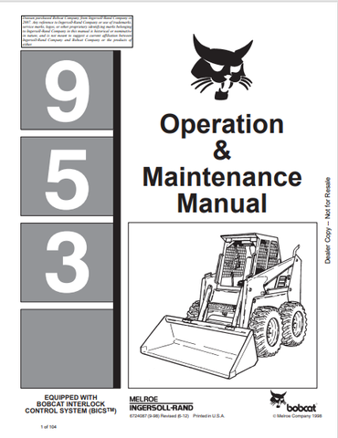Discover the OBCAT 953 Operation & Maintenance Manual (6724087) in PDF format. Access essential guidelines for efficient operation and maintenance today.
