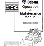 Enhance your operational efficiency with the BOBCAT 963 Loader Operation & Maintenance Manual (Part No. 6900792). This comprehensive PDF file is designed to provide you with essential information for the effective use and upkeep of your loader, ensuring optimal performance and longevity.