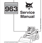 Discover the ultimate resource for maintaining your BOBCAT 963 Loader with the comprehensive Service Manual (Part Number: 6724545). This PDF file is designed to provide you with detailed insights and step-by-step instructions, ensuring that you can perform repairs and maintenance with confidence and precision.