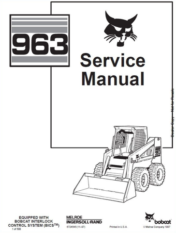 Unlock the full potential of your BOBCAT 963 Loader with our comprehensive Service Repair Workshop Manual in PDF format. This essential guide is designed for both professionals and DIY enthusiasts, providing detailed instructions and diagrams to ensure your loader operates at peak performance.