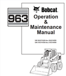 Enhance your operational efficiency with the BOBCAT 963 Operation & Maintenance Manual, available in a convenient PDF format. This comprehensive guide is designed to provide you with essential information on the proper use and upkeep of your BOBCAT 963, ensuring optimal performance and longevity of your equipment.