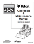 Enhance your operational efficiency with the BOBCAT 963 Operation & Maintenance Manual, available in a convenient PDF format. This comprehensive guide is designed to provide you with essential information on the proper use and upkeep of your BOBCAT 963, ensuring optimal performance and longevity of your equipment.