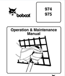 Discover the essential BOBCAT 974 and 975 Operation & Maintenance Manual, now available in a convenient PDF format. This comprehensive guide is designed to help you maximize the performance and longevity of your equipment, ensuring you get the most out of your investment.