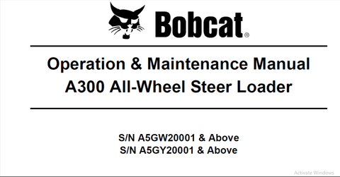 Unlock the full potential of your BOBCAT A300 All-Wheel Steer Loader with our comprehensive Operation & Maintenance Manual. This PDF file is designed to provide you with essential insights and detailed instructions to ensure optimal performance and longevity of your equipment.