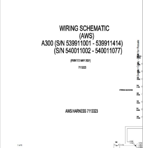 Unlock the full potential of your BOBCAT A300 with the comprehensive Electrical Wiring Schematic Manual (Part No. 6904172). This PDF file serves as an essential resource for technicians and DIY enthusiasts alike, providing detailed diagrams and wiring layouts that simplify troubleshooting and repairs.